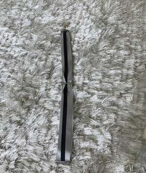 Gray Satin Ribbon Rhinestone Pearl Embellished book Mark Bible Marker
